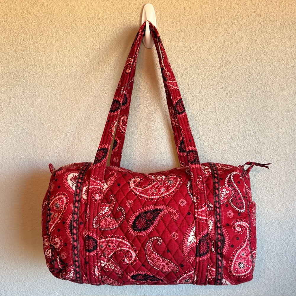Vera Bradley Mesa Red Duffel Bag Medium